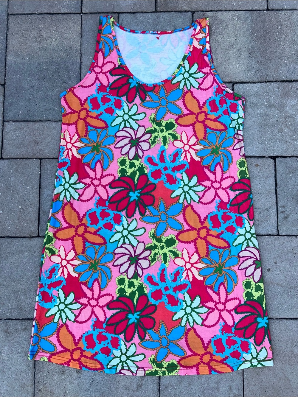 Emery Rose Multicolor Flower Tank Dress